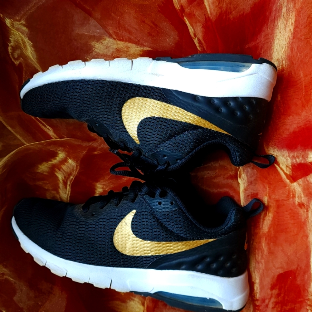 Nike Black and Gold Running Shoes